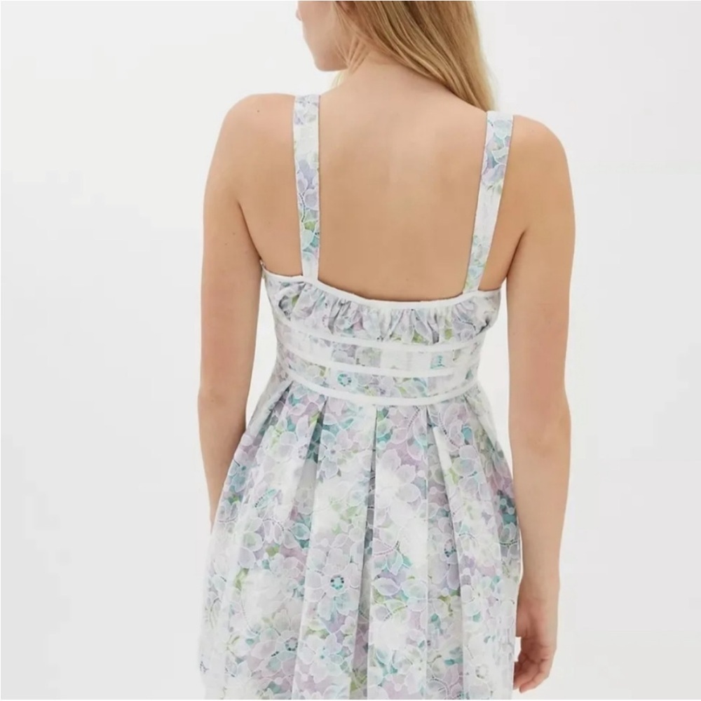For Love And Lemons Loretta Lace Floral Mini Dress Ivory NWT Size XS - Picture 7 of 14